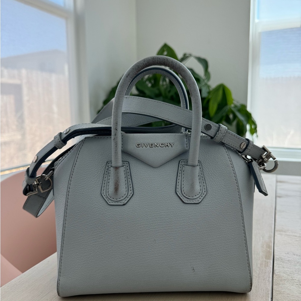 Givenchy Mini Antigona Baby Blue